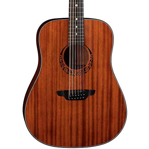 Luna Gypsy 12-String Dreadnought Mahogany Acoustic Guitar Satin Natural