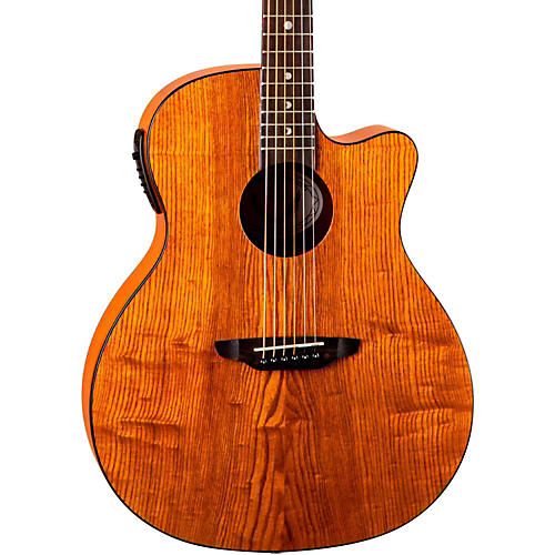 Luna Guitars Gypsy Grand Concert Ash Acoustic-Electric Guitar Natural