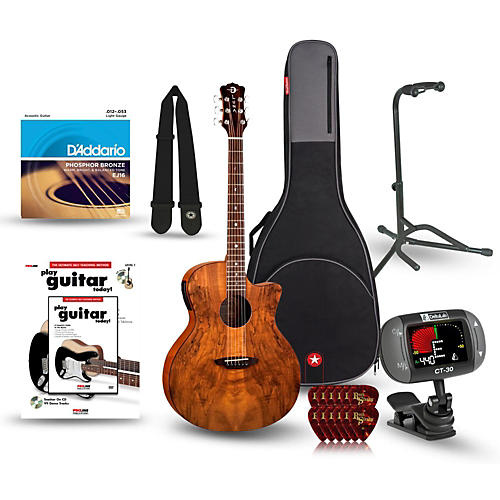Gypsy Spalt Grand Auditorium Acoustic-Electric Guitar Bundle