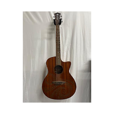 Luna Guitars Gypsy Tattoo Acoustic Electric Guitar