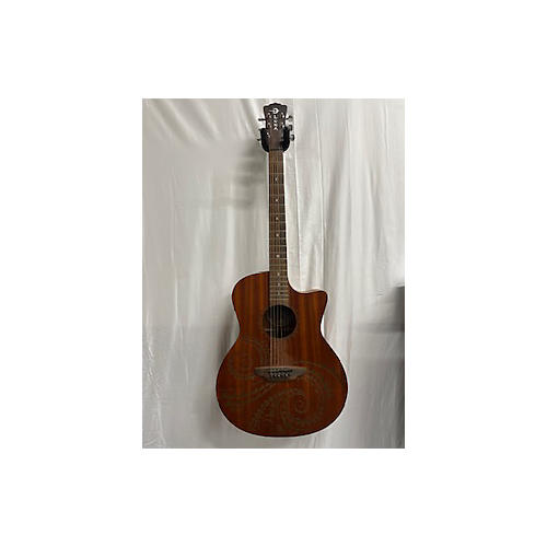 Luna Guitars Gypsy Tattoo Acoustic Electric Guitar Mahogany