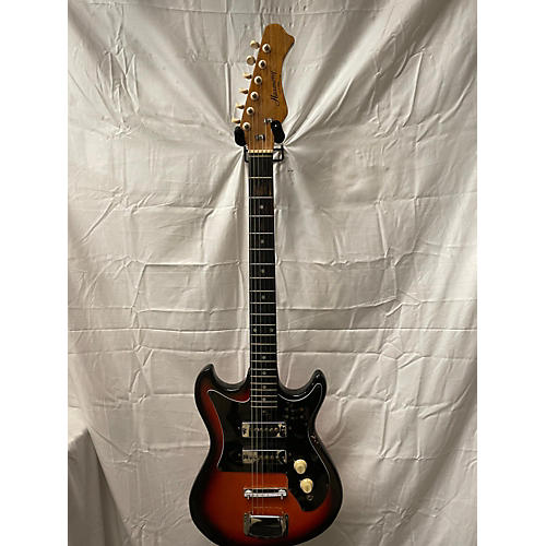 Harmony H-802 Solid Body Electric Guitar 2 Tone Sunburst