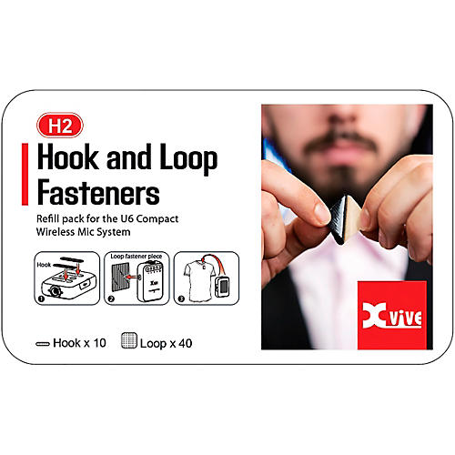 Xvive H2 Hook and Loop Fasteners for the U6 compact wireless Mic system