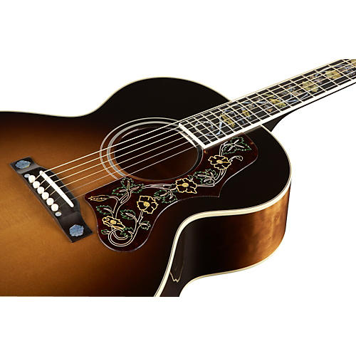 Gibson J-185 Custom Quilted Maple with Vine Inlay Acoustic Guitar