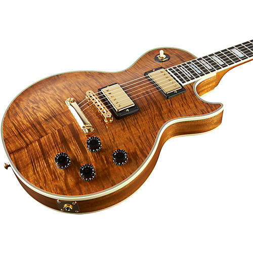 Gibson Custom Les Paul Custom Koa-Top Electric Guitar Antique