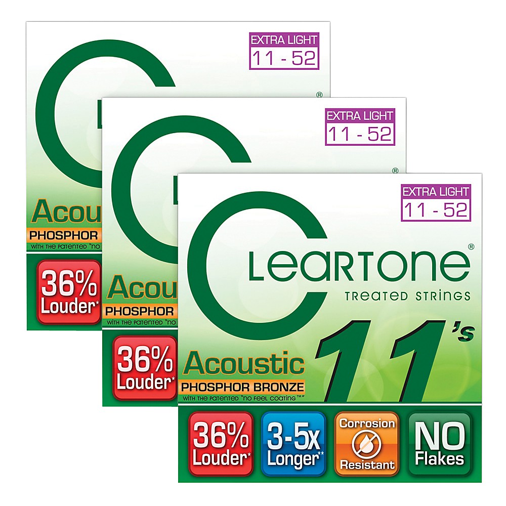 UPC 886830531842 product image for Cleartone Coated Extra Light Acoustic Guitar Strings Buy Two Get One FreeÃÂ Ã | upcitemdb.com