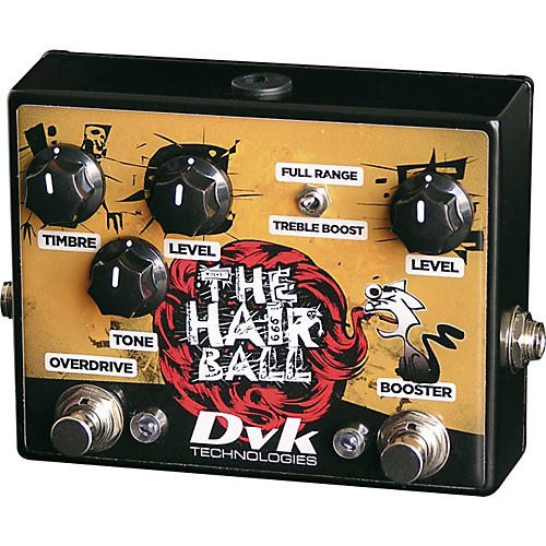 DVK Hairball Fuzz and Boost Guitar Effects Pedal