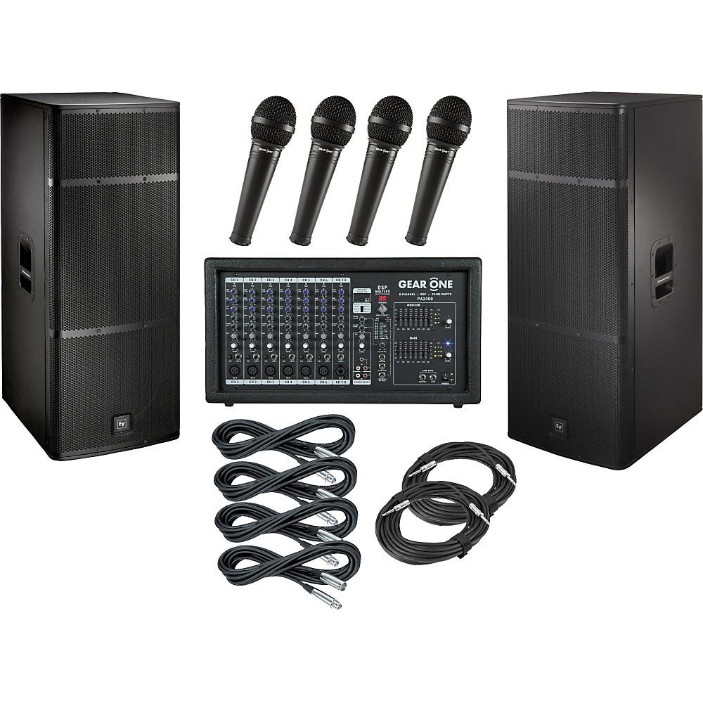 Gear One Pa2400 / Electro-Voice Elx215 Pa Package