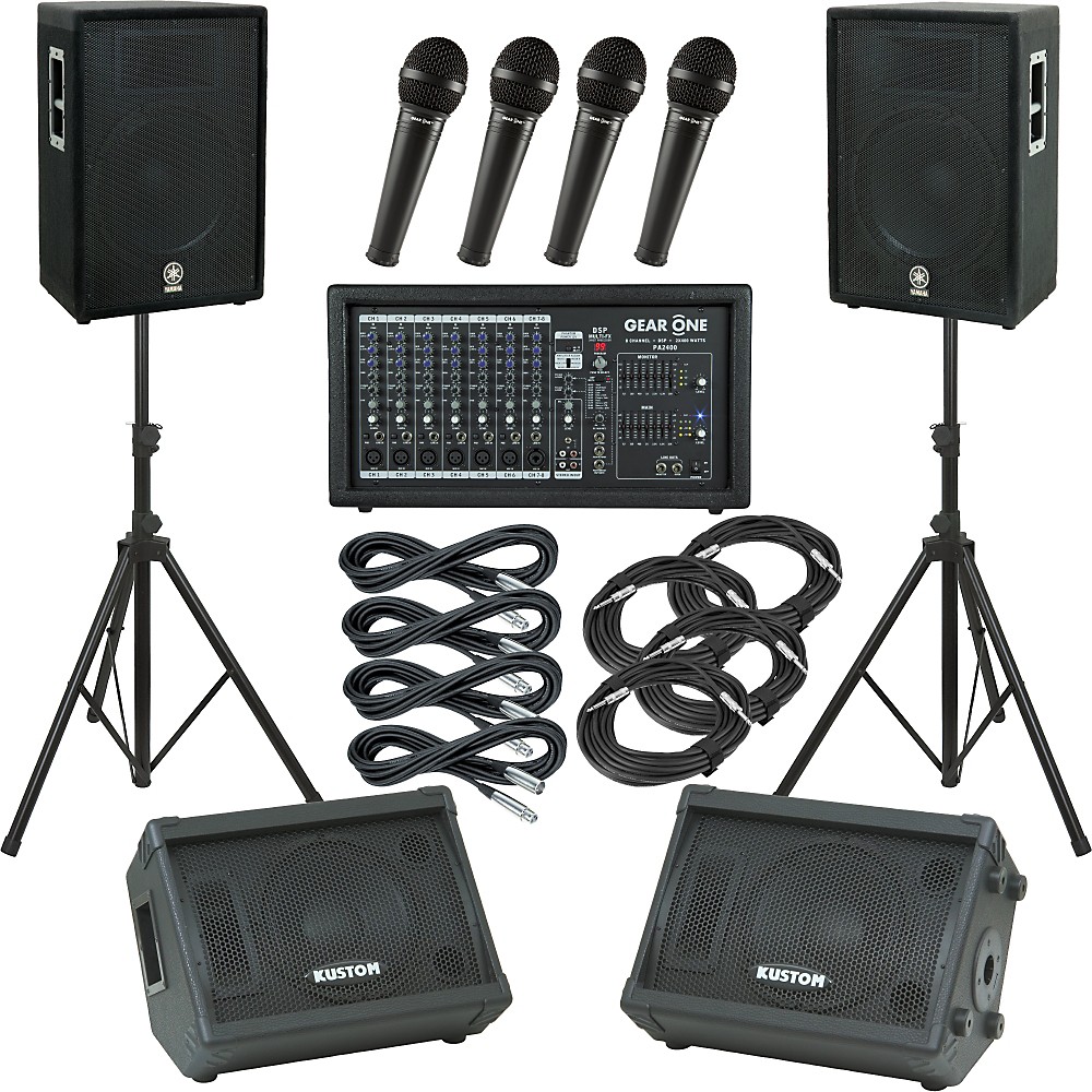 UPC 886830537134 product image for Gear One Pa2400 / Yamaha A15 Mains And Monitors Package | upcitemdb.com