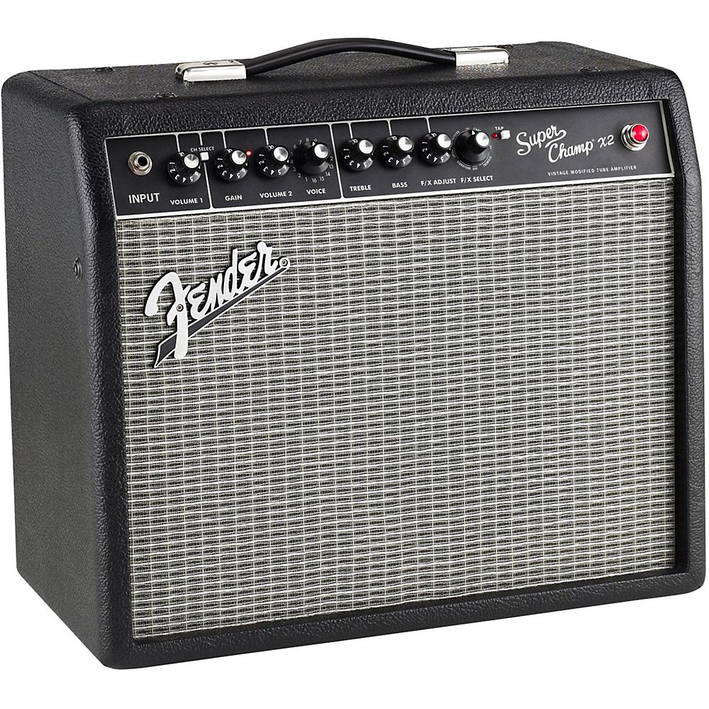 Fender Super-Champ X2 15W 1X10 Tube Guitar Combo Amp Black