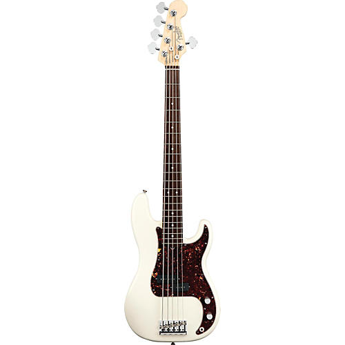 Fender American Standard Precision Bass V Olympic White Rosewood