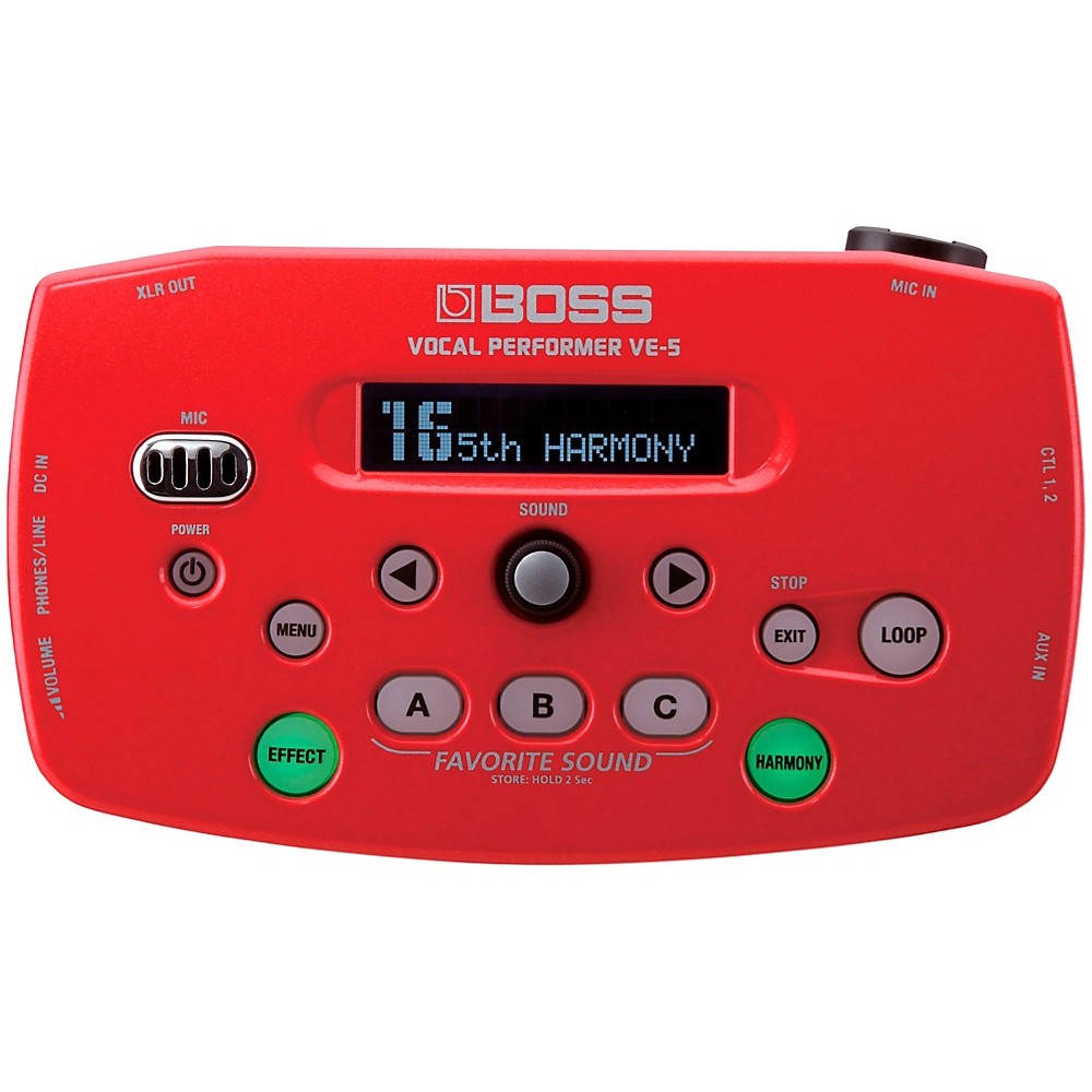 Boss VE-5 Vocal Effects Processor Red | eBay