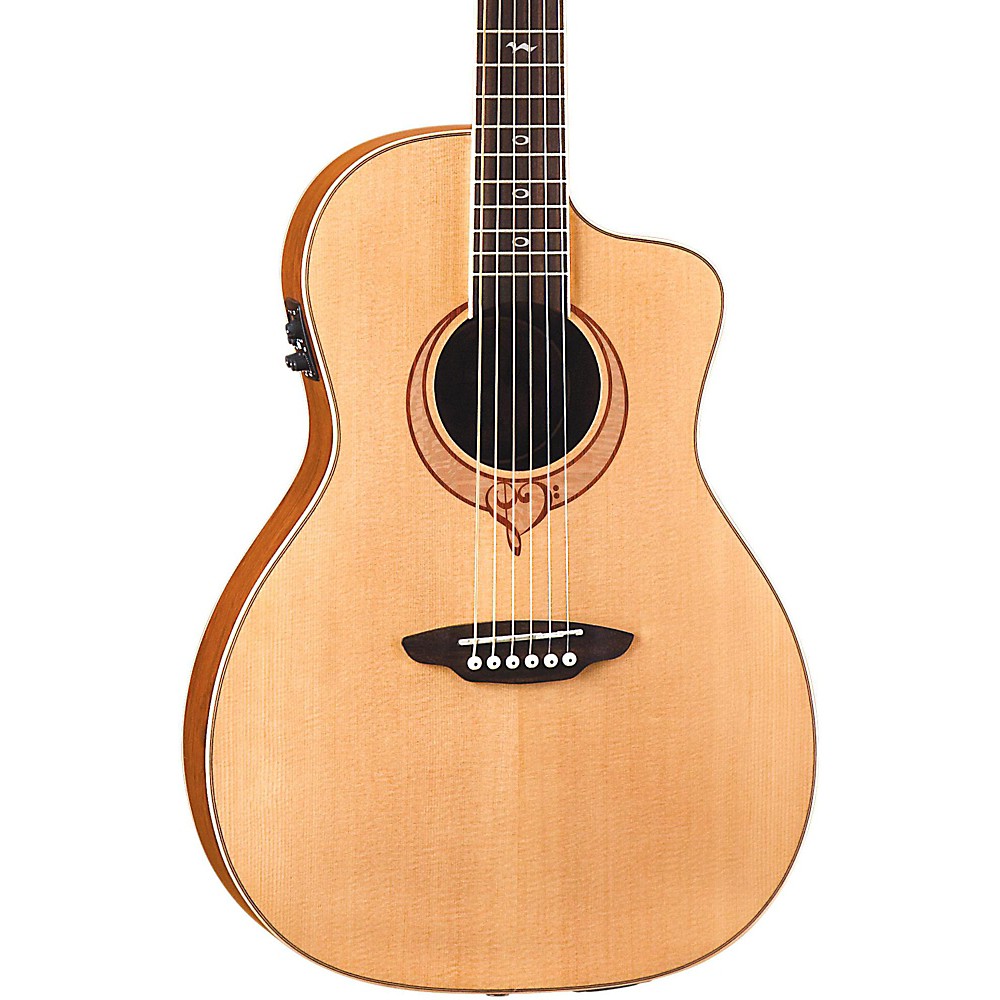 luna guitars heartsong parlor acoustic electric gui