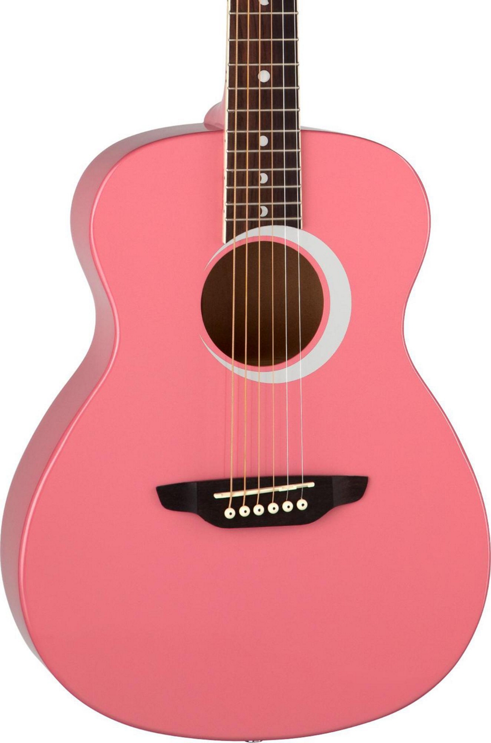 Luna Guitars Aurora Borealis 3/4 Size Acoustic Guitar Pink Sparkle eBay