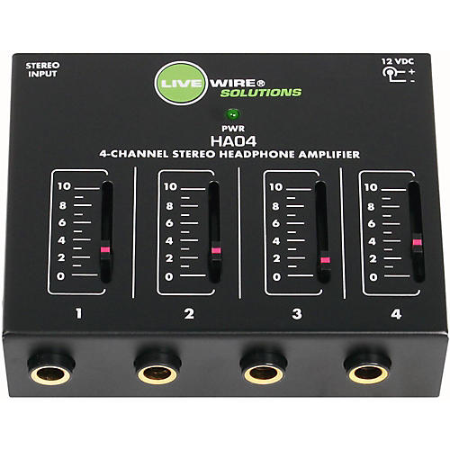 HA04 4-Channel Stereo Headphone Amplifier