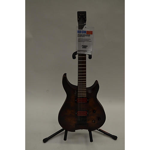 Agile HAWKER HEADLESS 624 Solid Body Electric Guitar BROWN BURST