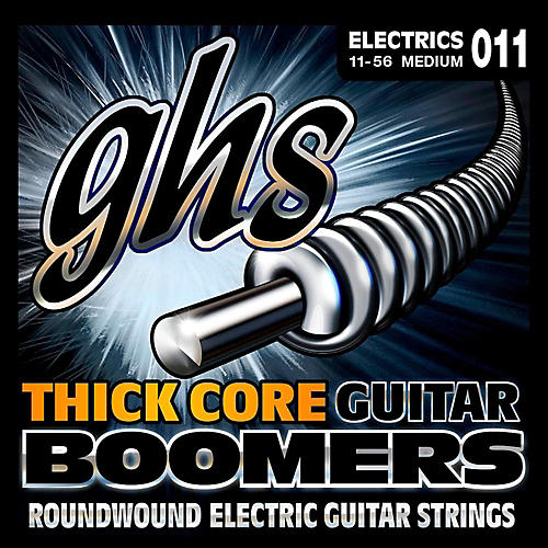 GHS HC-GBM Thick Core Boomers Medium Electric Guitar Strings (11-56)