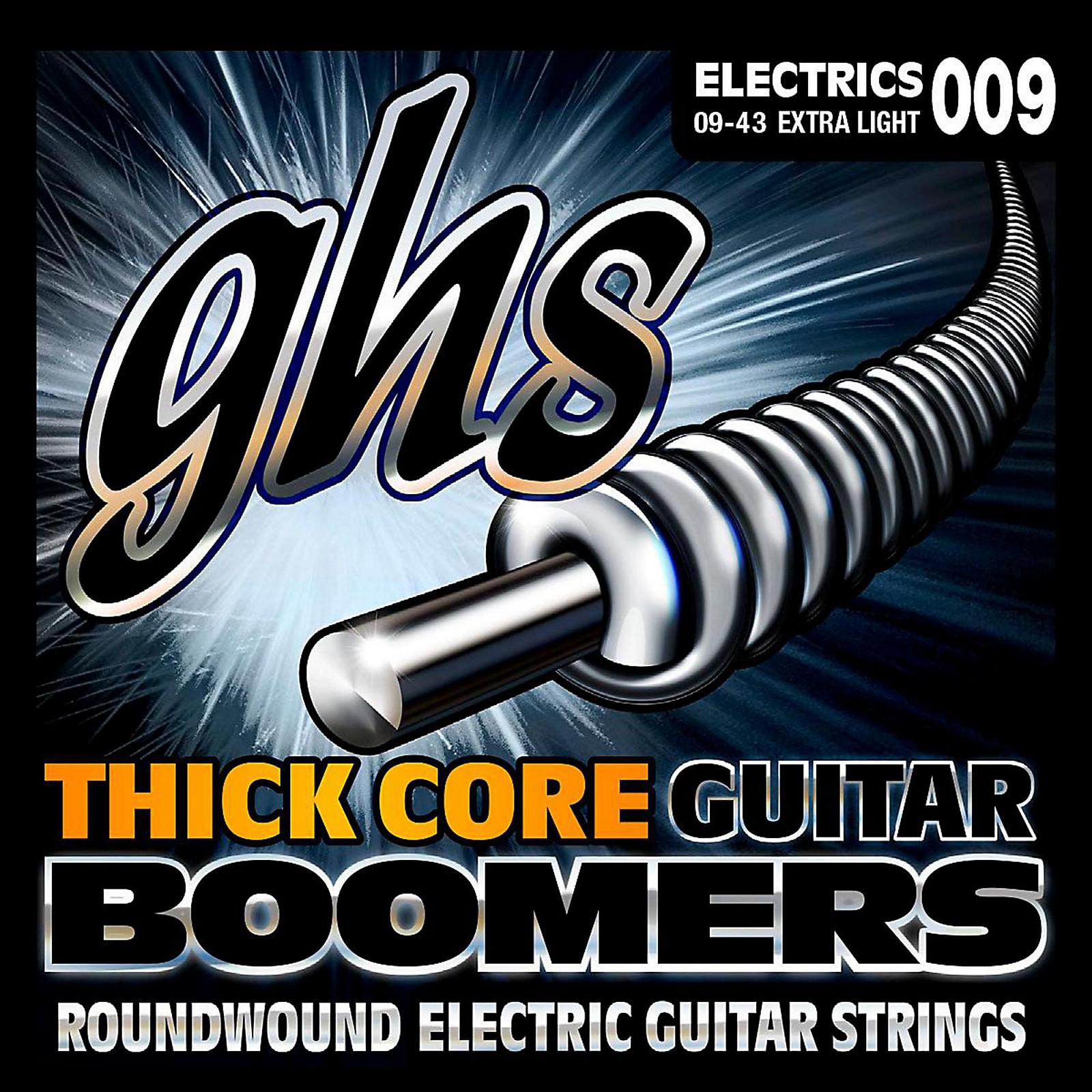 GHS HCGBXL Thick Core Boomers Extra Light Electric Guitar Strings (943) Musician's Friend