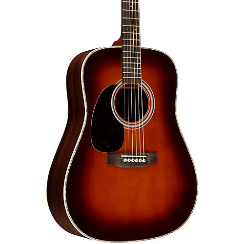Martin HD-28 Standard Dreadnought Left-Handed Acoustic Guitar Ambertone