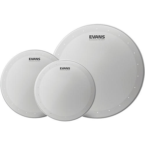 EVANS HD Dry Coated Tom Batter Drum Head Fusion Pack 10, 12, 14 in.
