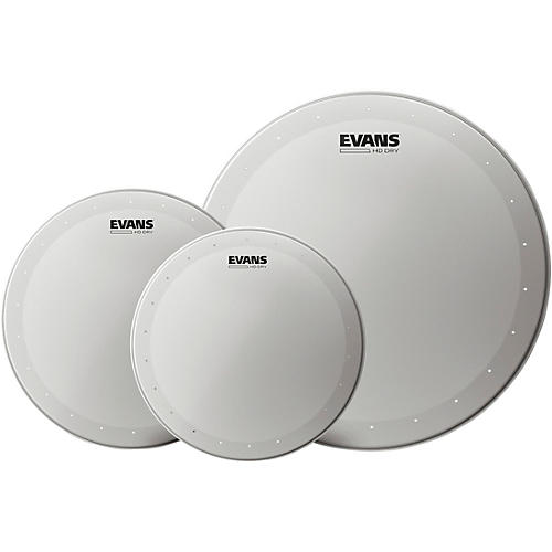 EVANS HD Dry Coated Tom Batter Drum Head Standard Pack 10, 12, 16 in.