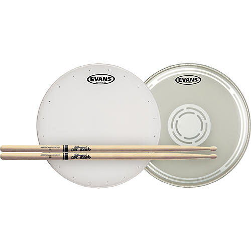 HD Dry Snare Batter and Snare Side Head Pack with Free Pair of Pro-Mark Sticks