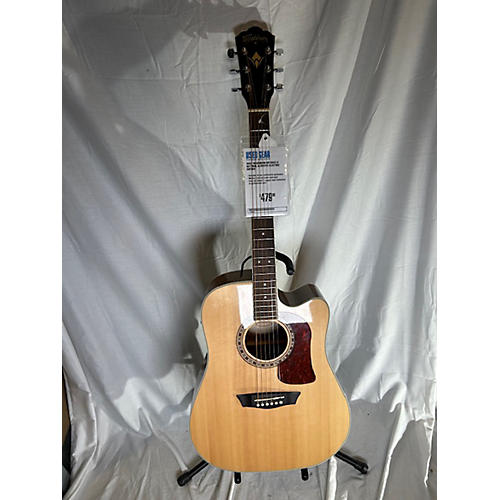 Washburn HD10SCE-0 Acoustic Electric Guitar Natural