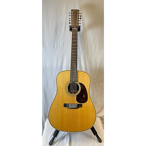 Martin HD1228 12 String Acoustic Electric Guitar Natural