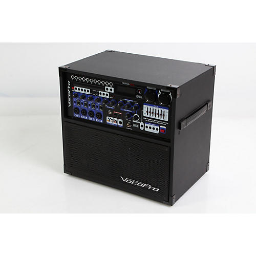 VocoPro HERO-REC VHF Multi-Format Portable P.A. Karaoke System w/ Digital Recorder & VHF Wireless System Condition 3 - Scratch and Dent Set 4 194744131578