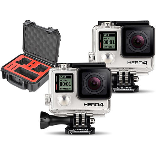 HERO4 Silver - Standard Pair with Double Case