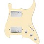 920d Custom HH Loaded Pickguard for Strat With Nickel Cool Kids Humbuckers and S3W-HH Wiring Harness Aged White