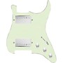 920d Custom HH Loaded Pickguard for Strat With Nickel Cool Kids Humbuckers and S3W-HH Wiring Harness Mint Green