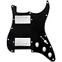 920d Custom HH Loaded Pickguard for Strat With Nickel Cool Kids Humbuckers and S5W-HH Wiring Harness Black