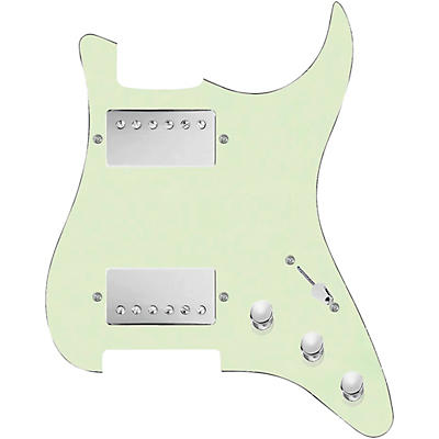 920d Custom HH Loaded Pickguard for Strat With Nickel Roughneck Humbuckers and S5W-HH Wiring Harness