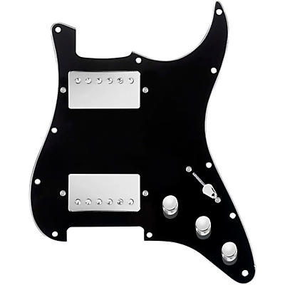 920d Custom HH Loaded Pickguard for Strat With Nickel Smoothie Humbuckers and S3W-HH Wiring Harness
