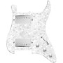 920d Custom HH Loaded Pickguard for Strat With Nickel Smoothie Humbuckers and S3W-HH Wiring Harness White Pearl
