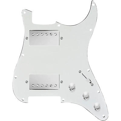 920d Custom HH Loaded Pickguard for Strat With Nickel Smoothie Humbuckers and S5W-HH Wiring Harness
