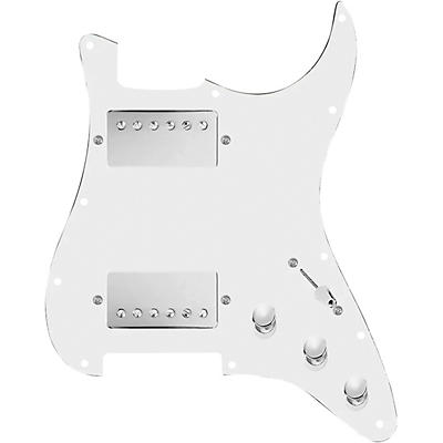 920d Custom HH Loaded Pickguard for Strat With Nickel Smoothie Humbuckers and S5W-HH Wiring Harness