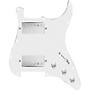 920d Custom HH Loaded Pickguard for Strat With Nickel Smoothie Humbuckers and S5W-HH Wiring Harness White
