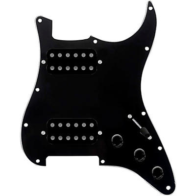 920d Custom HH Loaded Pickguard for Strat With Uncovered Cool Kids Humbuckers and S3W-HH Wiring Harness