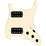 920d Custom HH Loaded Pickguard for Strat With Uncovered Cool Kids Humbuckers and S5W-HH Wiring Harness Aged White