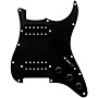 920d Custom HH Loaded Pickguard for Strat With Uncovered Cool Kids Humbuckers and S5W-HH Wiring Harness Black