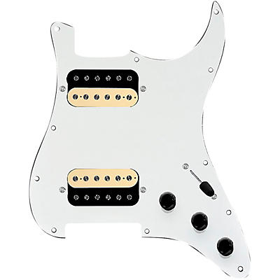 920d Custom HH Loaded Pickguard for Strat With Uncovered Roughneck Humbuckers and S3W-HH Wiring Harness