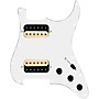 920d Custom HH Loaded Pickguard for Strat With Uncovered Roughneck Humbuckers and S5W-HH Wiring Harness White