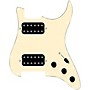 920d Custom HH Loaded Pickguard for Strat With Uncovered Smoothie Humbuckers and S3W-HH Wiring Harness Aged White
