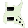 920d Custom HH Loaded Pickguard for Strat With Uncovered Smoothie Humbuckers and S3W-HH Wiring Harness Mint Green