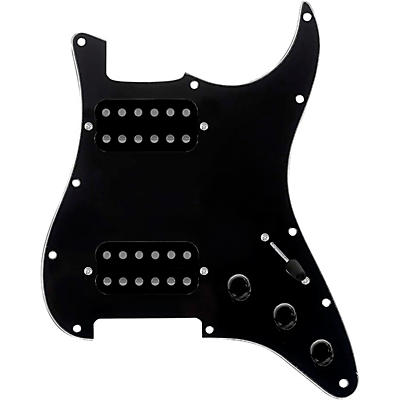 920d Custom HH Loaded Pickguard for Strat With Uncovered Smoothie Humbuckers and S5W-HH Wiring Harness