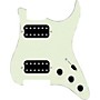 920d Custom HH Loaded Pickguard for Strat With Uncovered Smoothie Humbuckers and S5W-HH Wiring Harness Mint Green
