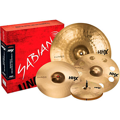 Sabian HHX Evolution Cymbal Set With Free 18" Ozone Crash