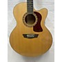 Used Washburn HJ40 SCE Acoustic Electric Guitar Antique Natural